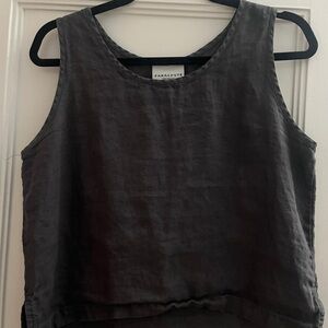 Parachute Gray Linen Tank Top
